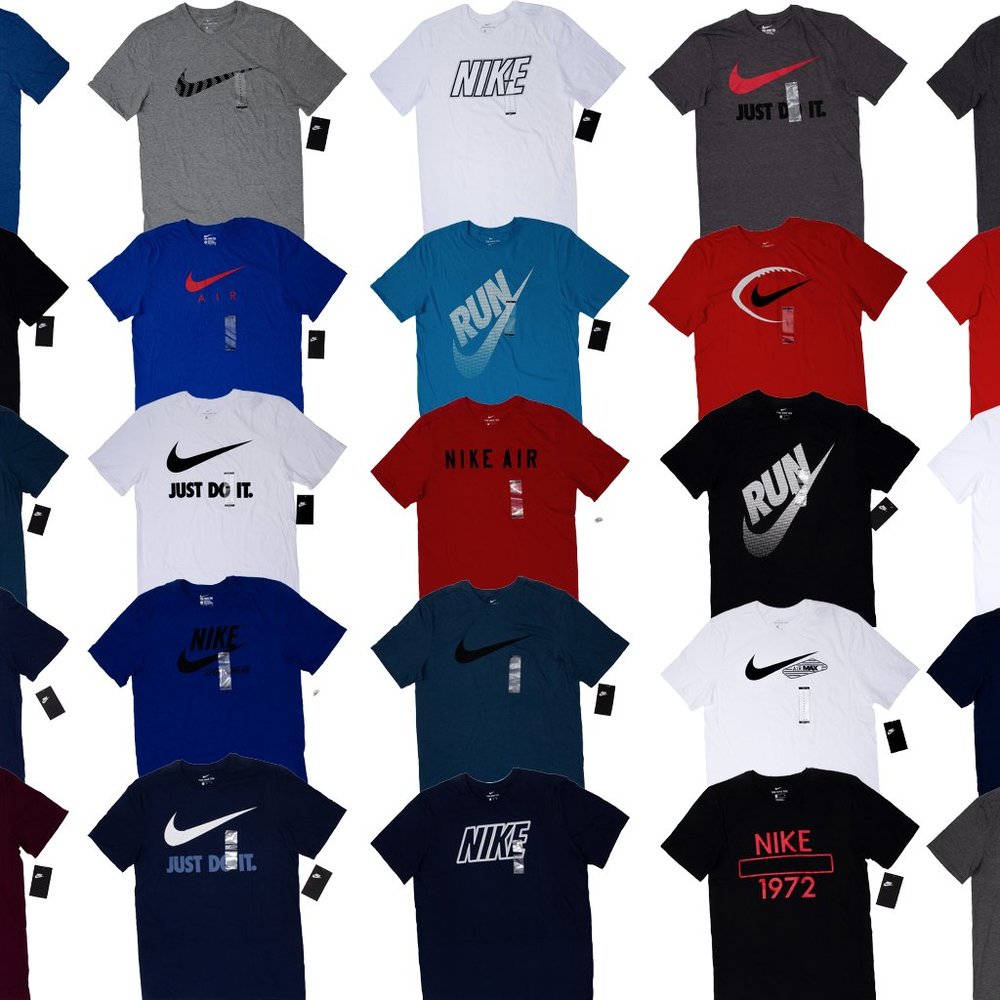 3 Pack - Nike Crew Neck T Shirt Athletic Fit Graphic Tee